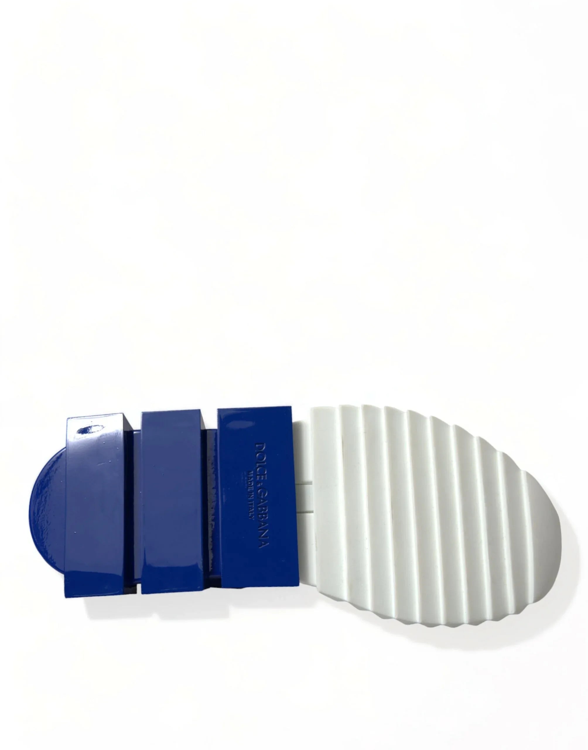 Dolce & Gabbana White Blue Sorrento Low Top Men Casual Sneakers Shoes - Zeiniez