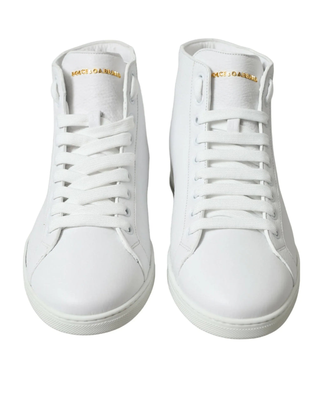Dolce & Gabbana White Saint Tropez High Top Men Sneakers Shoes - Zeiniez
