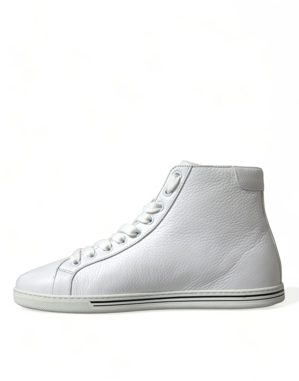 Dolce & Gabbana White Saint Tropez High Top Men Sneakers Shoes - Zeiniez