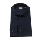 Bagutta Blue Cotton Men's Slim Shirt - Zeiniez