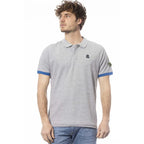 Invicta Gray Cotton Men Polo Shirt - Zeiniez