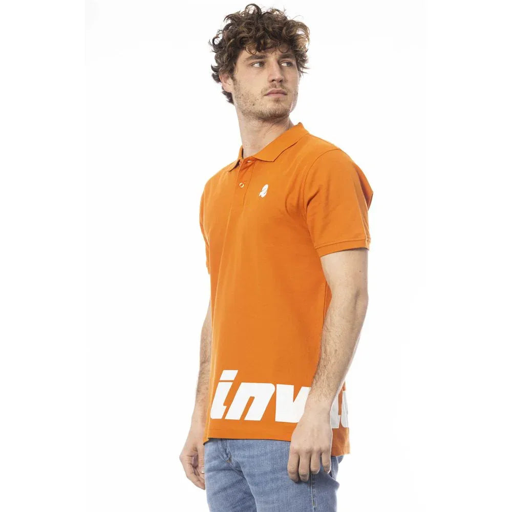 Invicta Orange Cotton Men Polo Shirt - Zeiniez