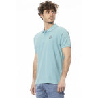 Invicta Light Blue Cotton Men Polo Shirt - Zeiniez