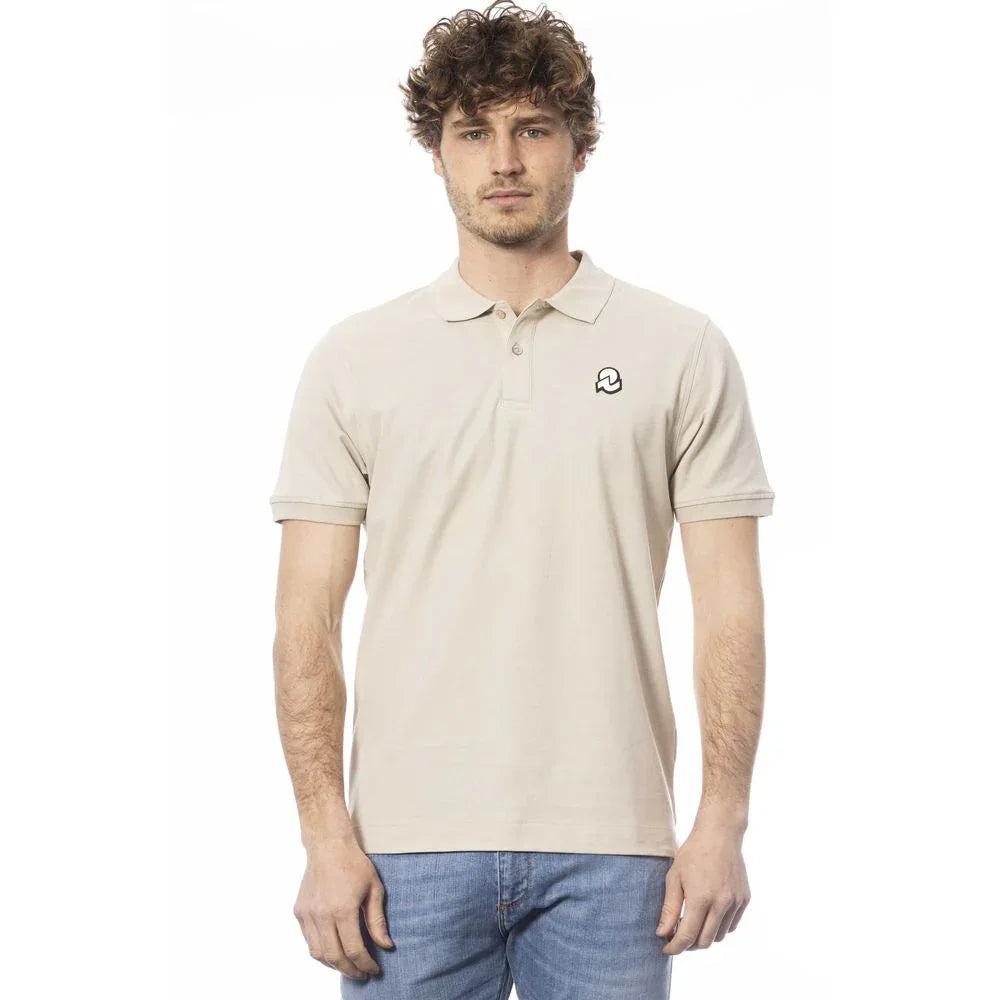 Invicta Beige Cotton Men Polo Shirt - Zeiniez
