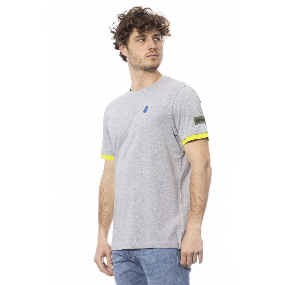 Invicta Gray Cotton Men T-Shirt - Zeiniez