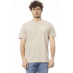 Invicta Beige Cotton Men T-Shirt - Zeiniez