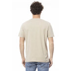 Invicta Beige Cotton Men T-Shirt - Zeiniez