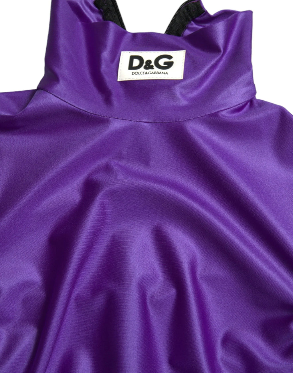 Dolce & Gabbana Purple Nylon Stretch Slim Long Sleeves Top - Zeiniez