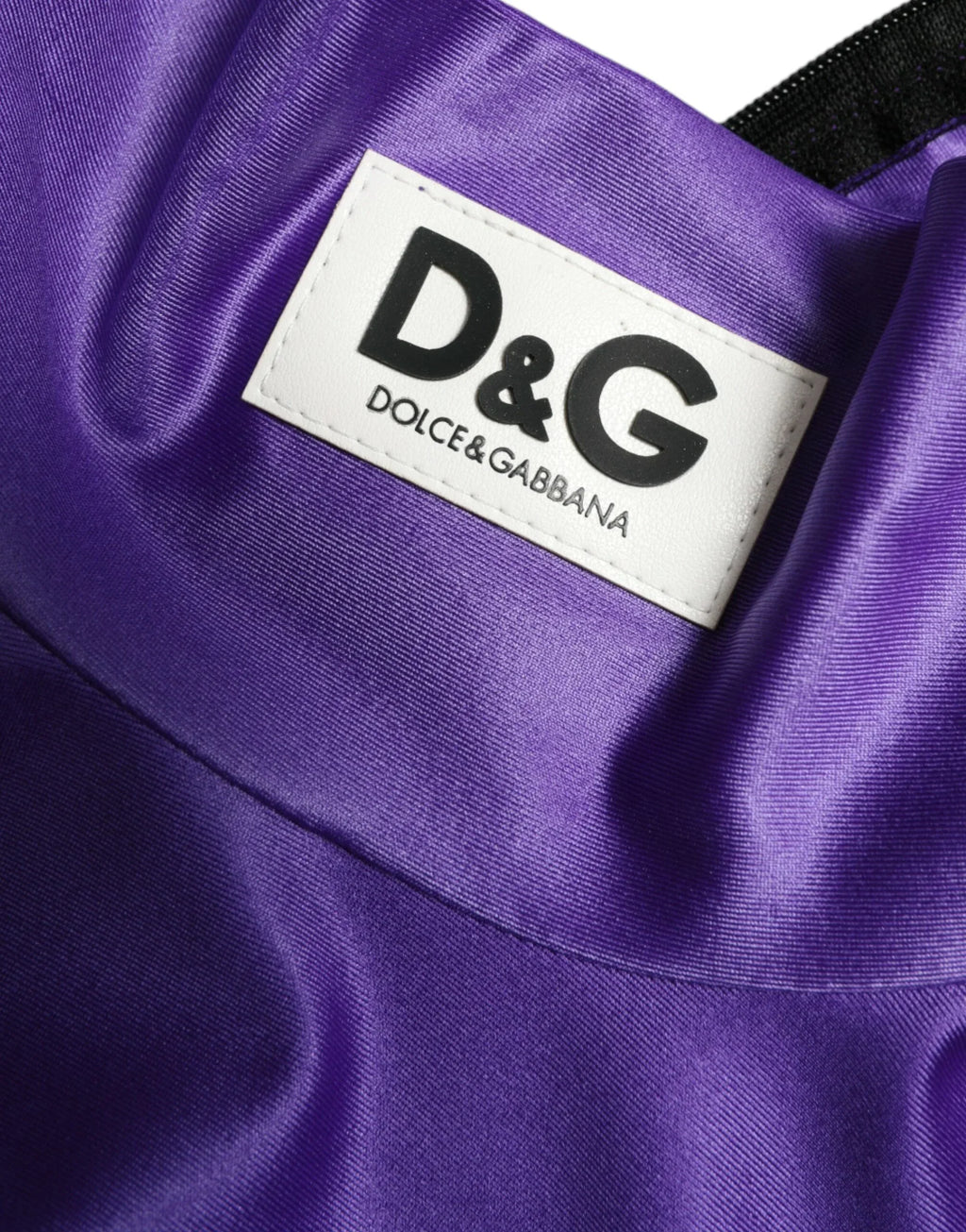 Dolce & Gabbana Purple Nylon Stretch Slim Long Sleeves Top - Zeiniez