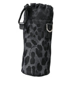 Dolce & Gabbana Black Leopard Round Slim Tote Bottle Cage Bag - Zeiniez