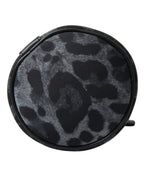 Dolce & Gabbana Black Leopard Round Slim Tote Bottle Cage Bag - Zeiniez