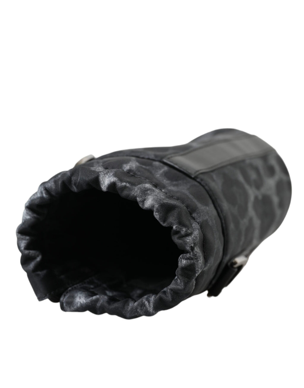 Dolce & Gabbana Black Leopard Round Slim Tote Bottle Cage Bag - Zeiniez