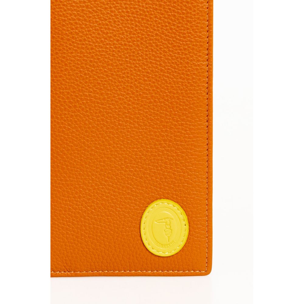 Trussardi Brown Leather Men Wallet - Zeiniez