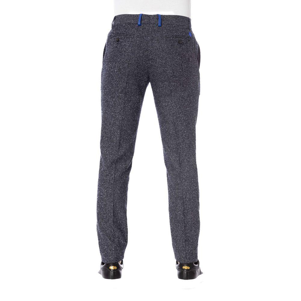 Trussardi Black Cotton Men Pant - Zeiniez