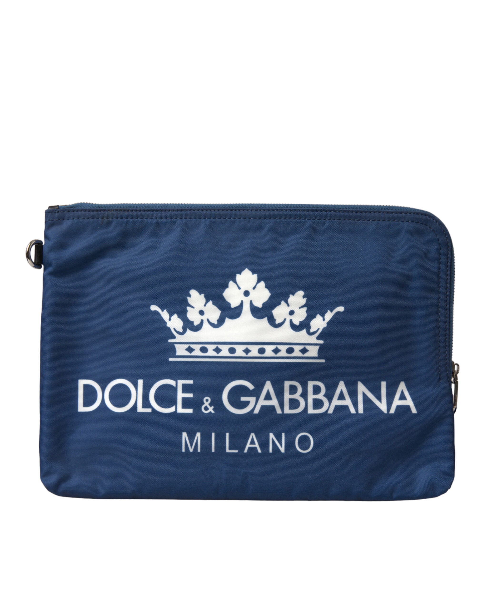 Dolce & Gabbana Blue DG Milano Print Nylon Pouch Clutch Men Bag - Zeiniez
