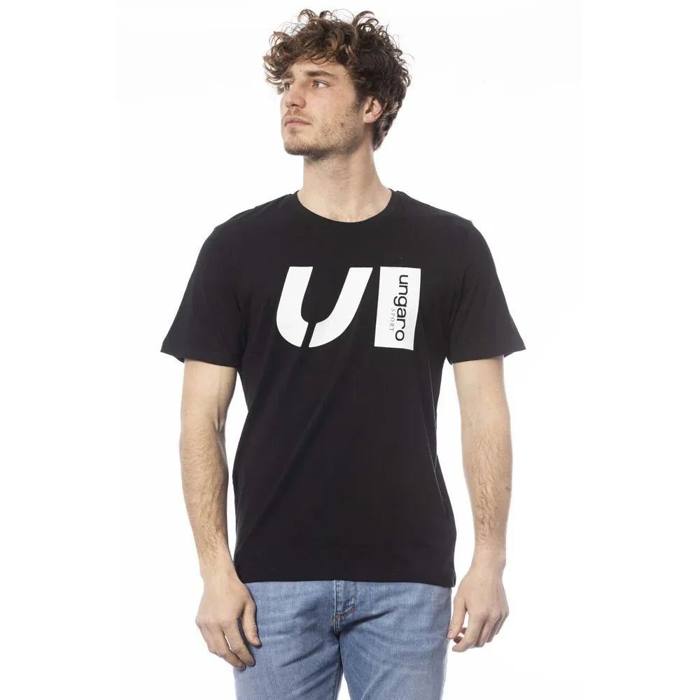Ungaro Sport Black Cotton Men's T-Shirt - Zeiniez