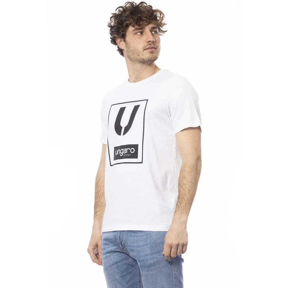 Ungaro Sport White Cotton Men's T-Shirt - Zeiniez