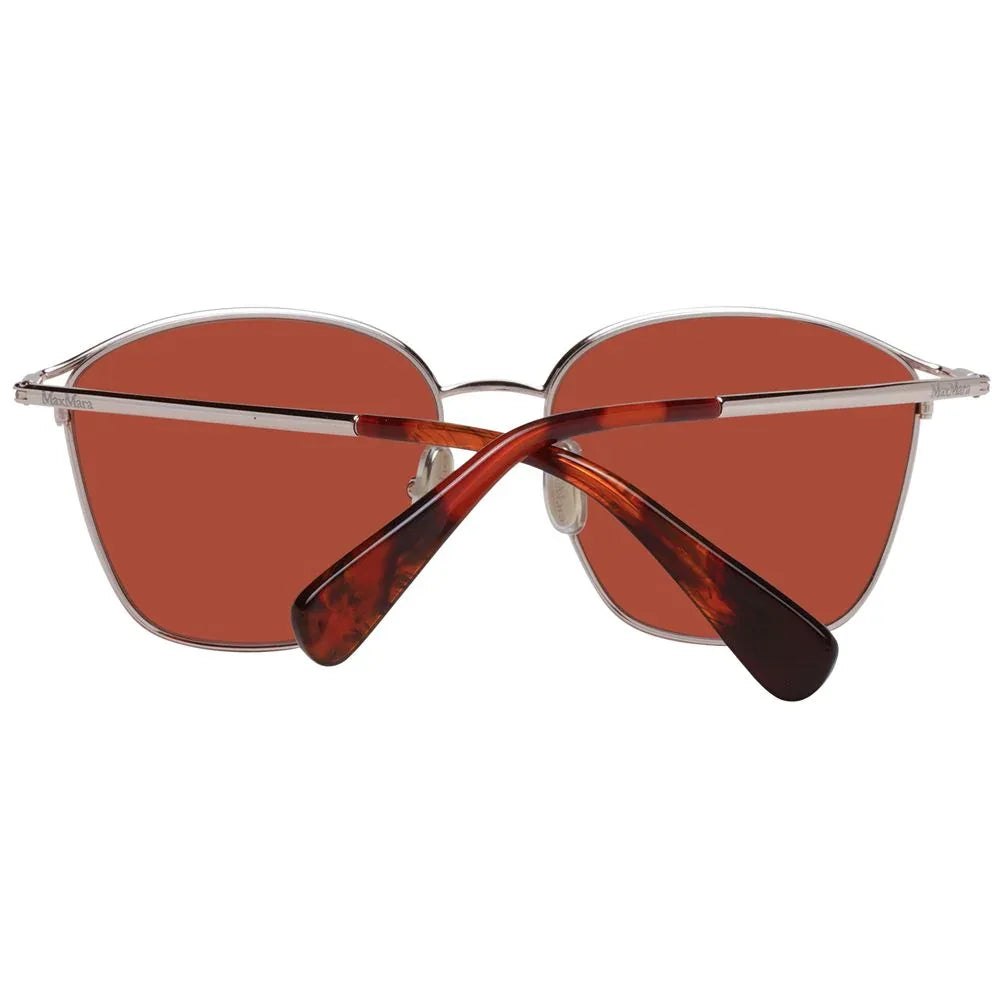 Max Mara Rose Gold Metal Sunglasses - Zeiniez