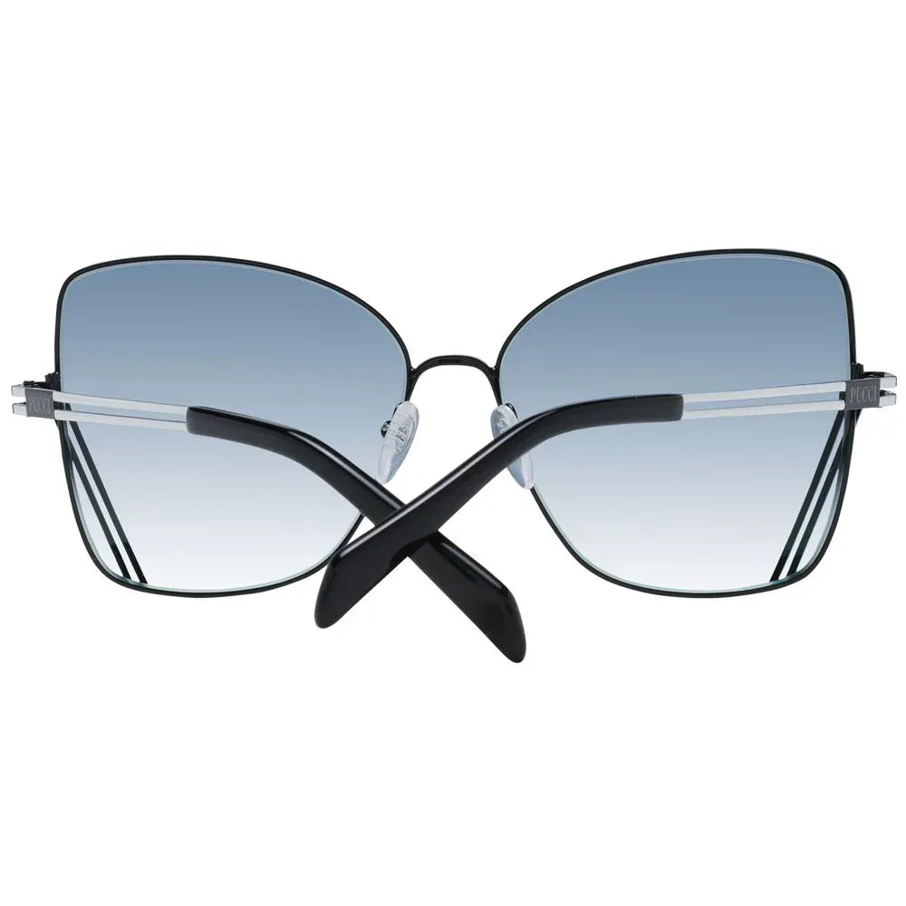 Emilio Pucci Black Metal Sunglasses - Zeiniez