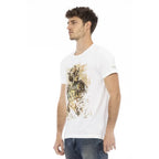 Trussardi Action White Cotton Men's T-Shirt - Zeiniez