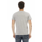 Trussardi Action Gray Cotton Men T-Shirt - Zeiniez