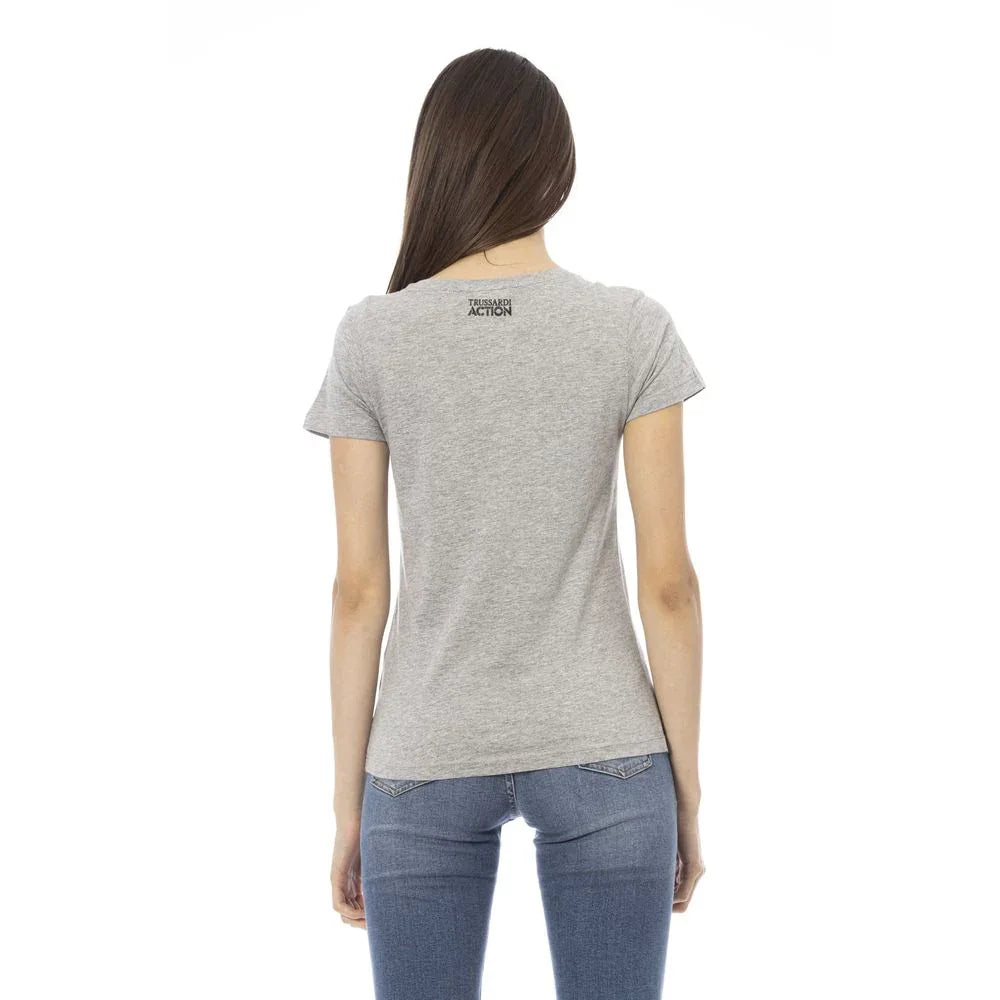 Trussardi Action Gray Cotton Women Top - Zeiniez