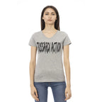 Trussardi Action Gray Cotton Women T-Shirt - Zeiniez