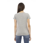 Trussardi Action Gray Cotton Women T-Shirt - Zeiniez