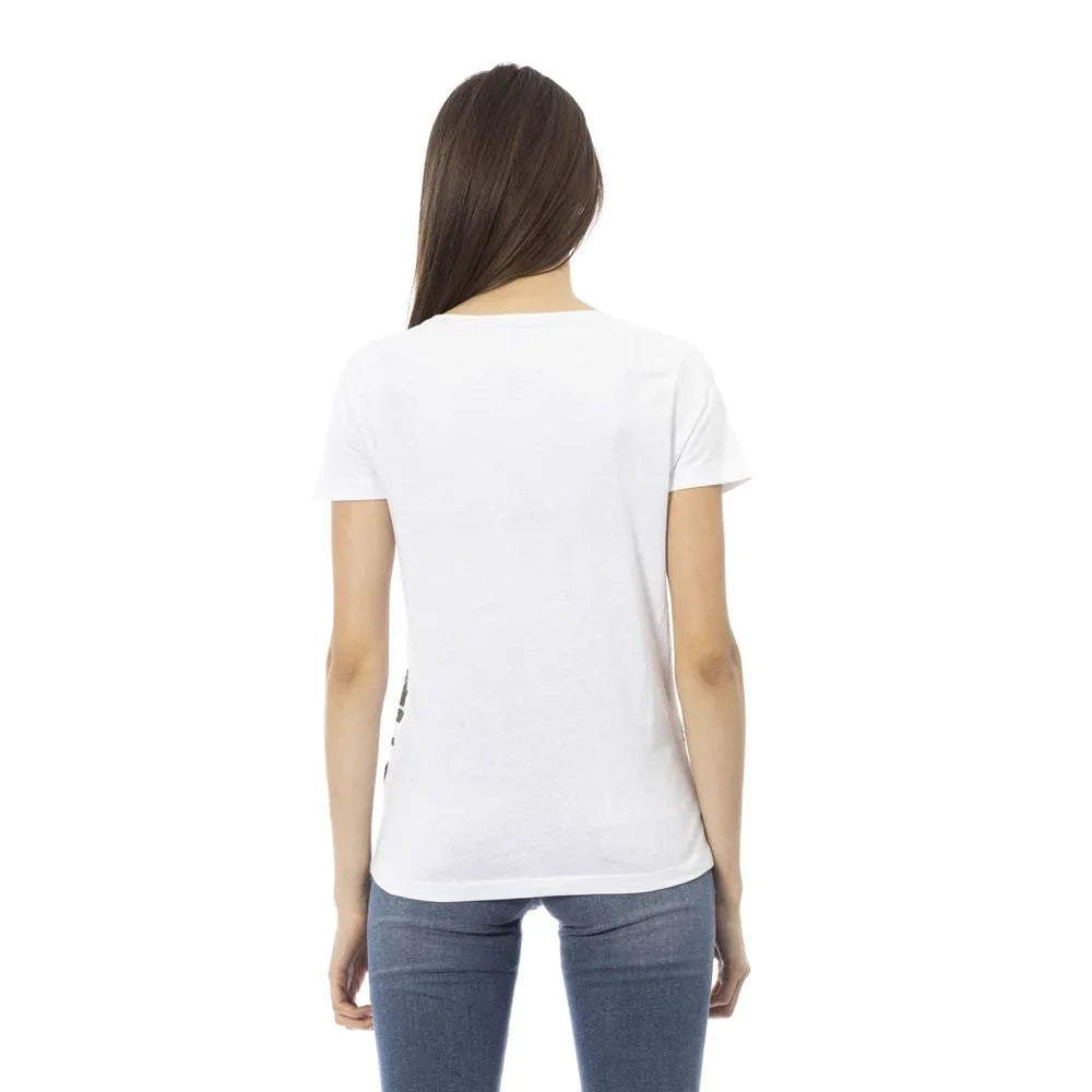 Trussardi Action White Cotton Women T-Shirt - Zeiniez