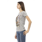 Trussardi Action Gray Cotton Women T-Shirt - Zeiniez