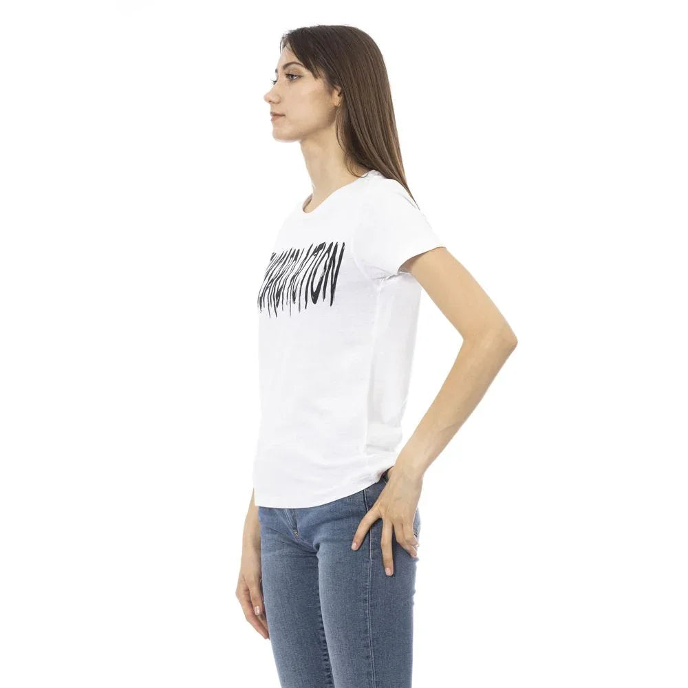 Trussardi Action White Cotton Women T-Shirt - Zeiniez