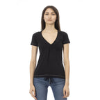 Trussardi Action Black Cotton Women T-Shirt - Zeiniez