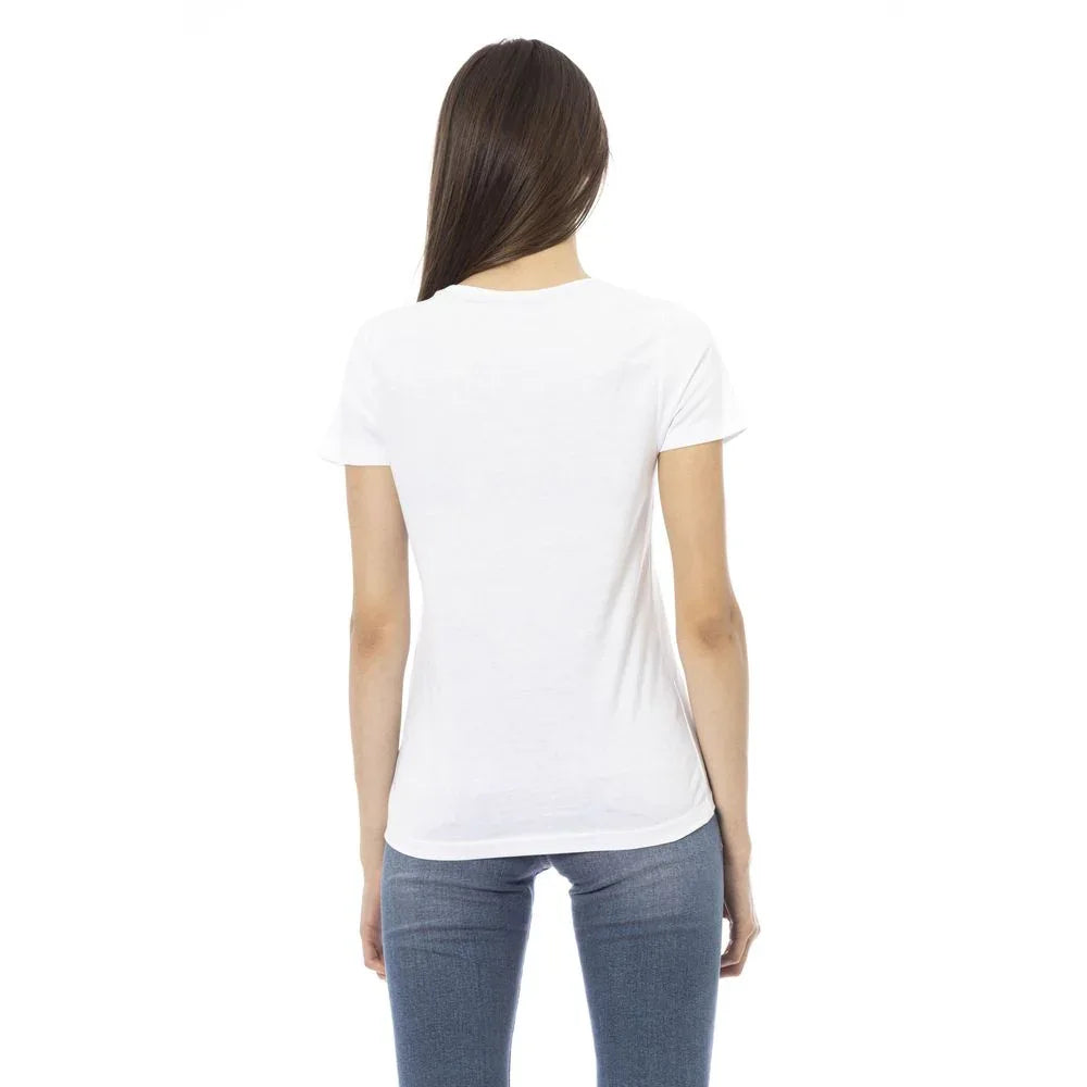 Trussardi Action White Cotton Women T-Shirt - Zeiniez