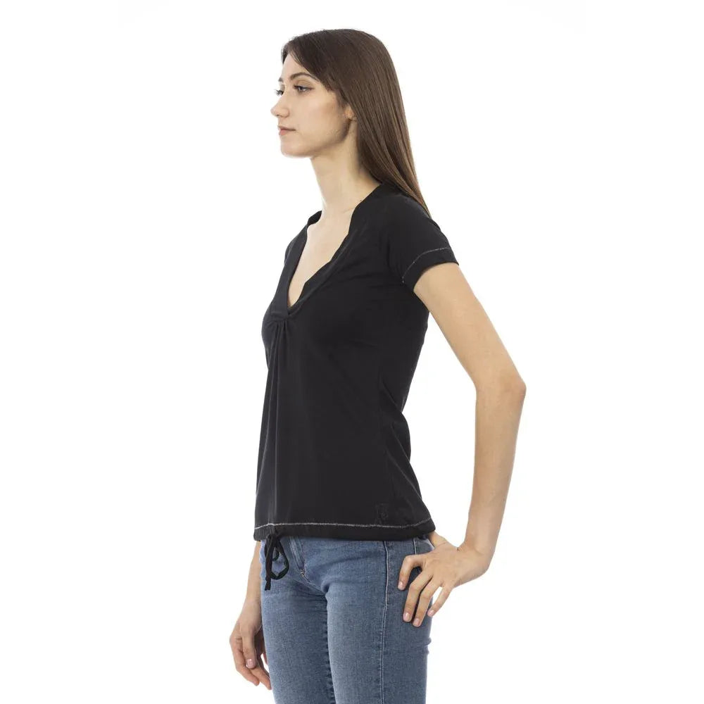 Trussardi Action Black Cotton Women T-Shirt - Zeiniez