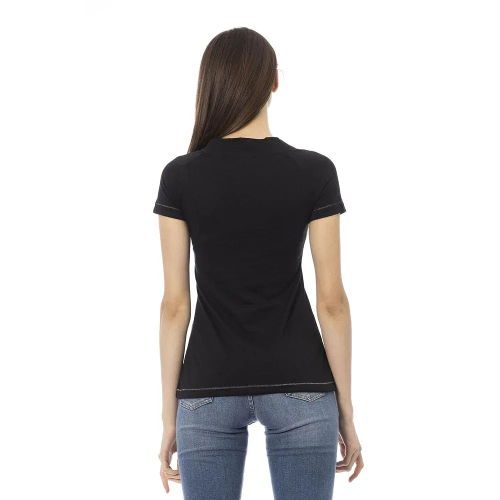 Trussardi Action Black Cotton Women T-Shirt - Zeiniez