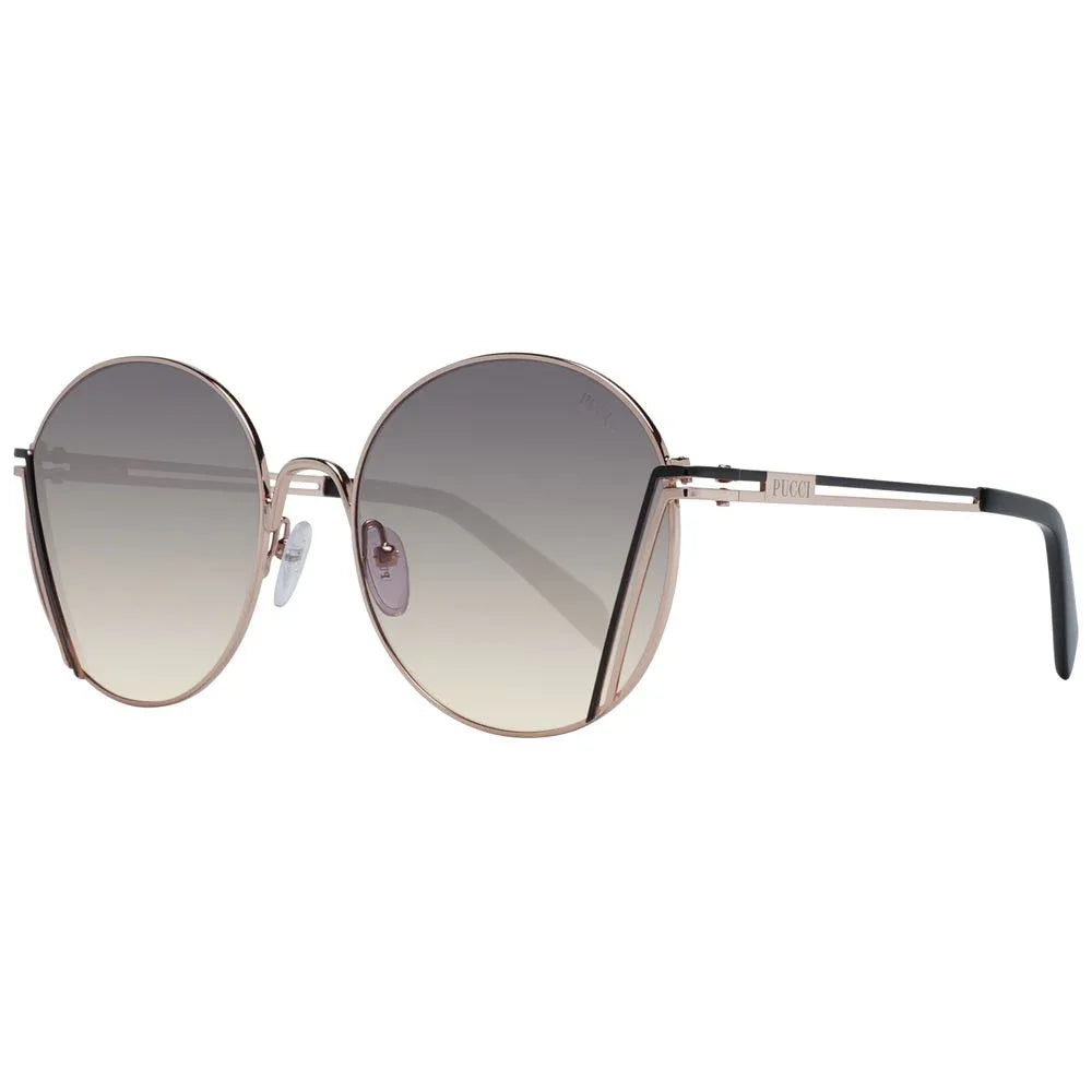 Emilio Pucci Rose Gold Metal Sunglasses - Zeiniez