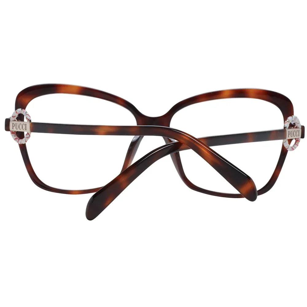 Emilio Pucci Brown Plastic Glasses (Frames) - Zeiniez