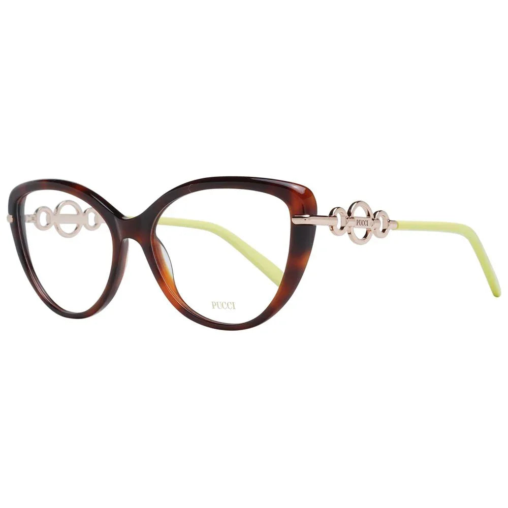 Emilio Pucci Brown Plastic Glasses (Frames) - Zeiniez