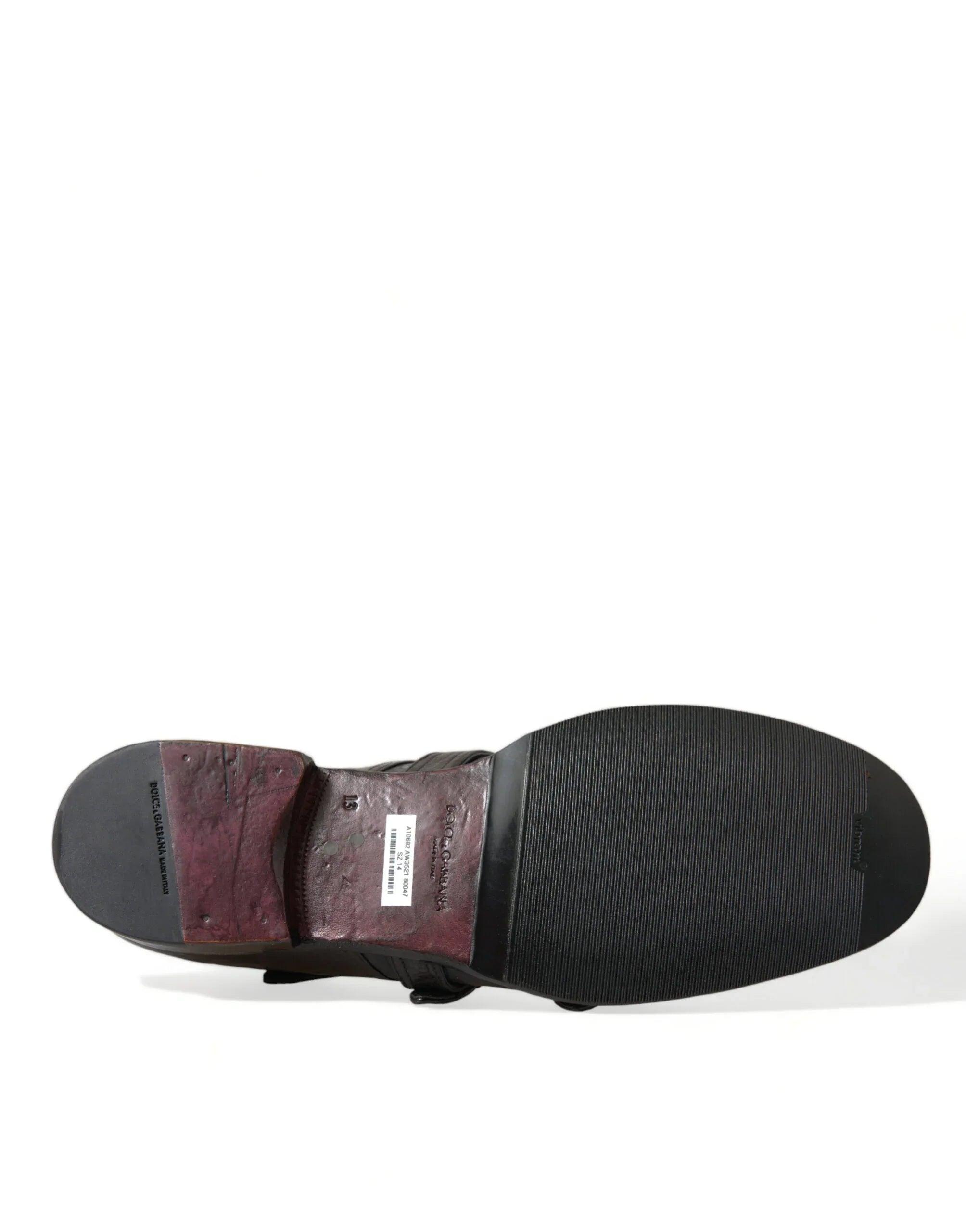 Dolce & Gabbana Brown Leather Strap Formal Dress Shoes - Zeiniez