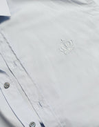 Dolce & Gabbana Sky Blue Cotton Men Formal GOLD Dress Shirt - Zeiniez