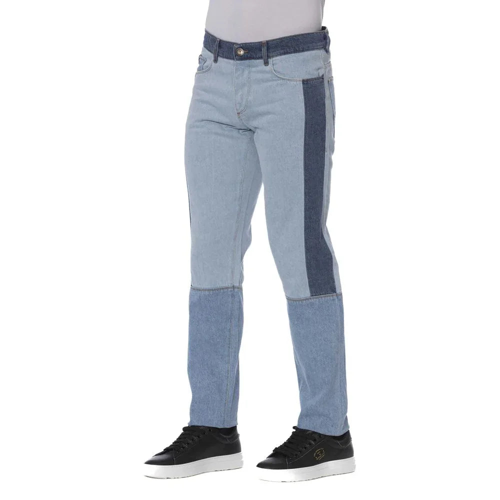 Trussardi Jeans Blue Cotton Men Jeans - Zeiniez