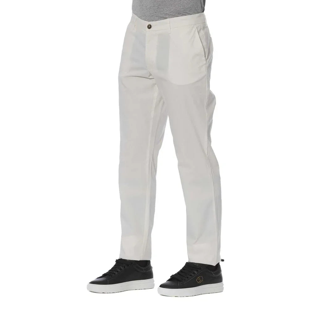 Trussardi Jeans White Cotton Men Jeans - Zeiniez