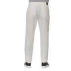 Trussardi Jeans White Cotton Men Jeans - Zeiniez