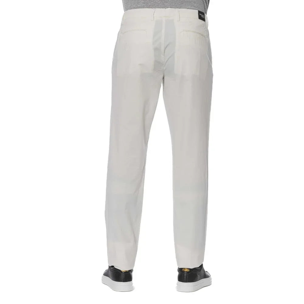 Trussardi Jeans White Cotton Men Jeans - Zeiniez