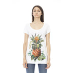 Just Cavalli White Cotton Women T-Shirt - Zeiniez