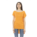Just Cavalli Orange Cotton Women T-Shirt - Zeiniez