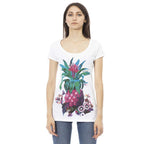 Just Cavalli White Cotton Women T-Shirt - Zeiniez