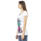 Just Cavalli White Cotton Women T-Shirt - Zeiniez