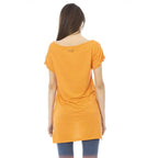 Just Cavalli Orange Cotton Women T-Shirt - Zeiniez