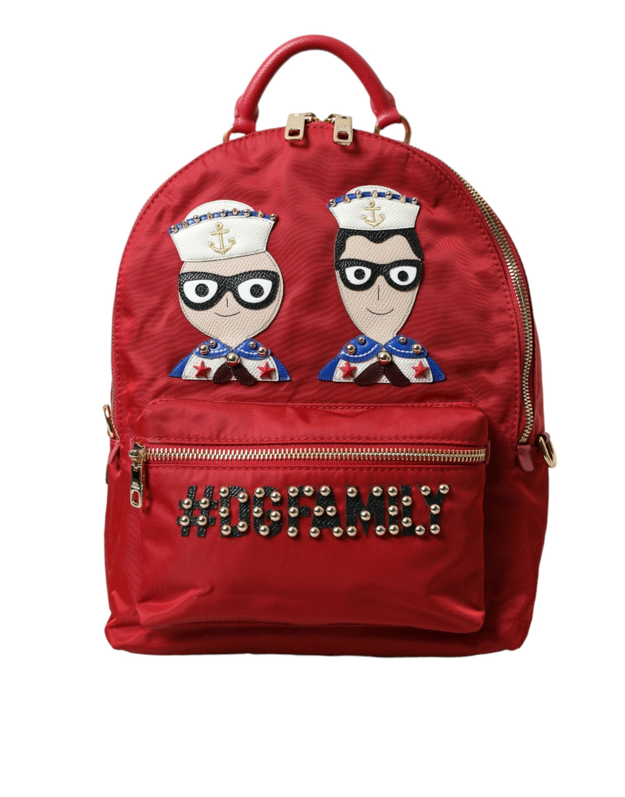Dolce & Gabbana Red #DGFAMILY Embellished Backpack VULCANO Bag - Zeiniez